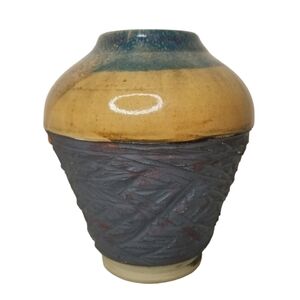 Vintage Art Studio Pottery Stoneware Small Vase Decor‎ Artist Signed 5736